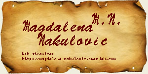 Magdalena Nakulović vizit kartica